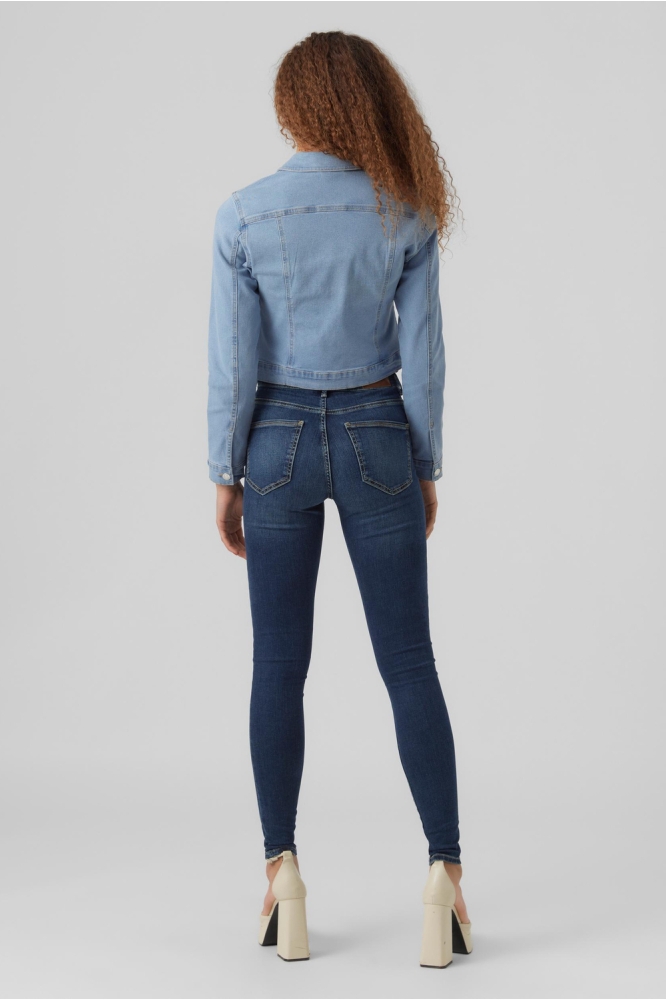 VMLUNA LS SLIM DNM JACKET MIX GA NO 10279492 Light Blue Denim